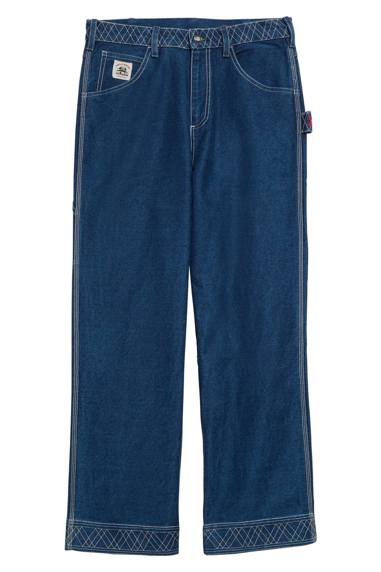 Embroidered Denim Knolly Brook Trousers (Men) | Nordstrom