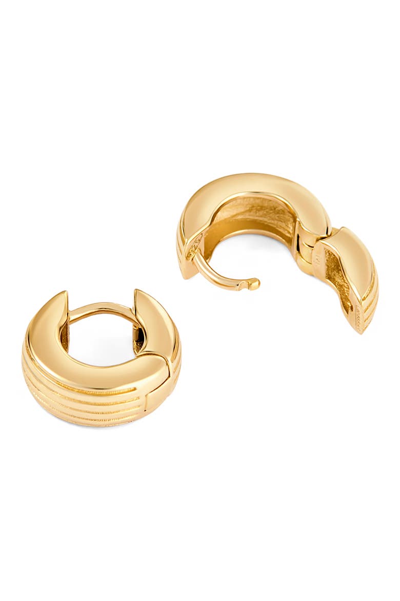 Slim Aurelia Huggie Hoop Earrings, Alternate, color, YELLOW GOLD