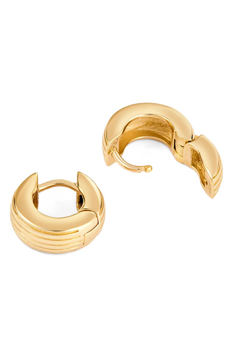 IVI Los Angeles Slim Aurelia Huggie Hoop Earrings, Alternate, color, Yellow Gold