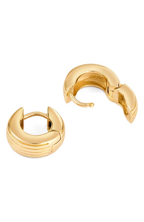 Ivi Los Angeles Slim Aurelia Huggie Hoop Earrings In Yellow Gold