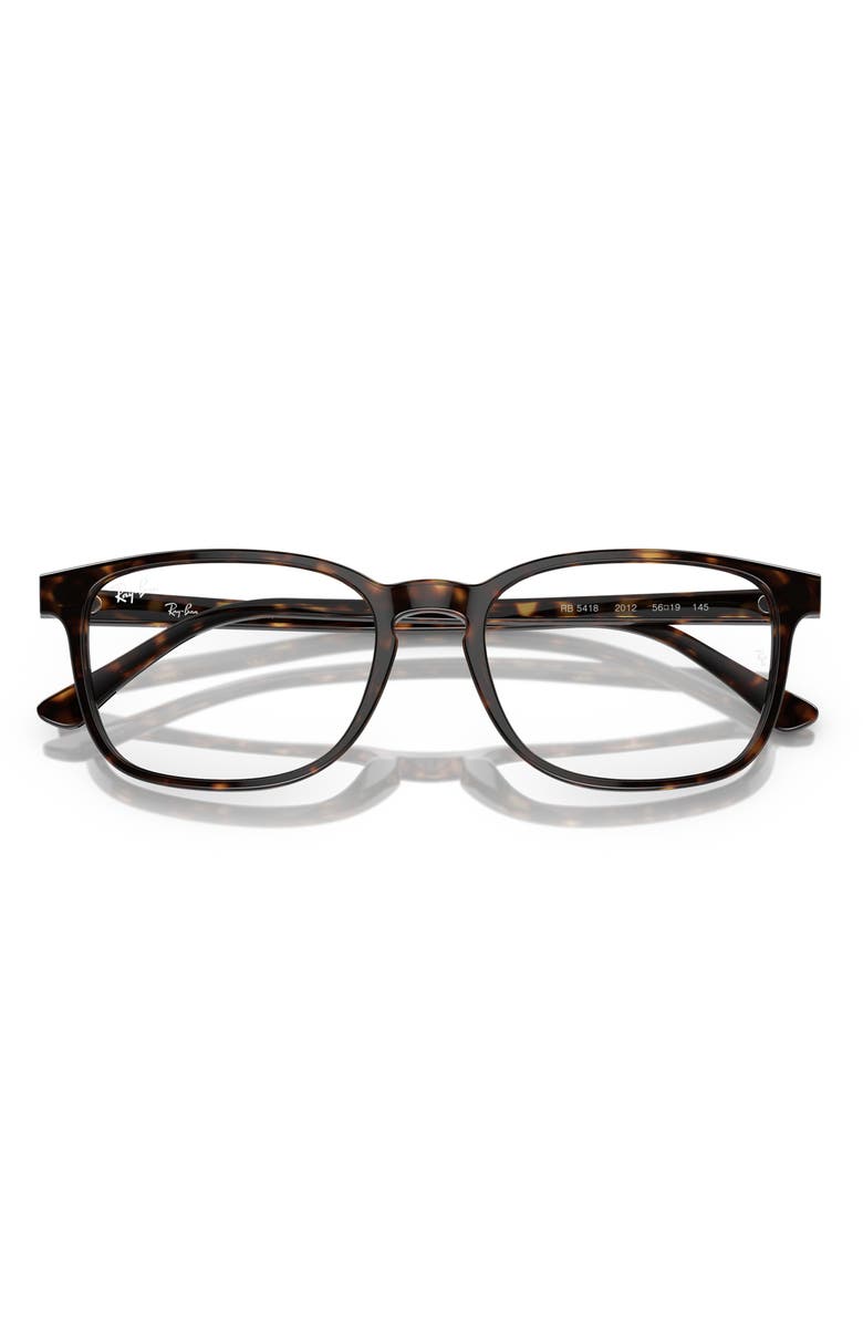 Ray-Ban 56mm Pillow Optical Glasses, Alternate, color, Havana