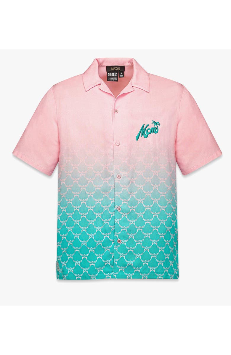 MCM x SNIPES Gradation Monogram Shirt, Main, color, Pink
