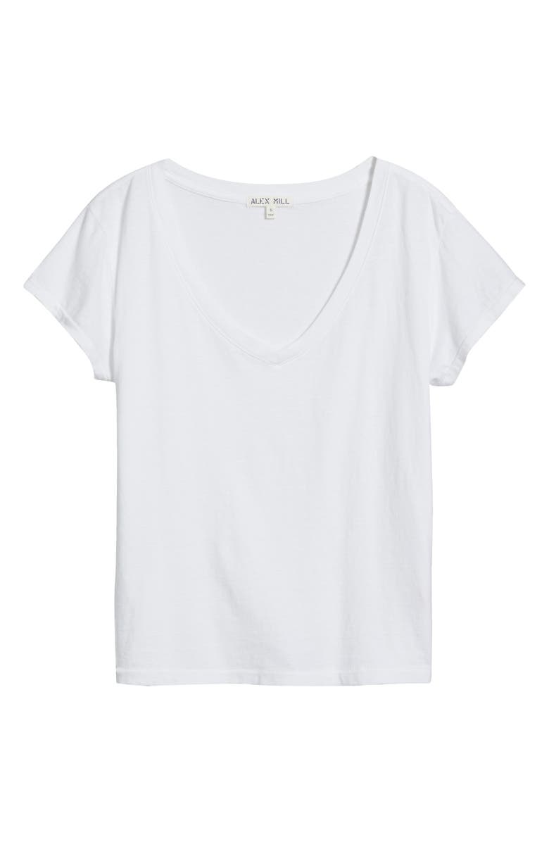 Alex Mill V-Neck Cotton T-Shirt, Alternate, color,
