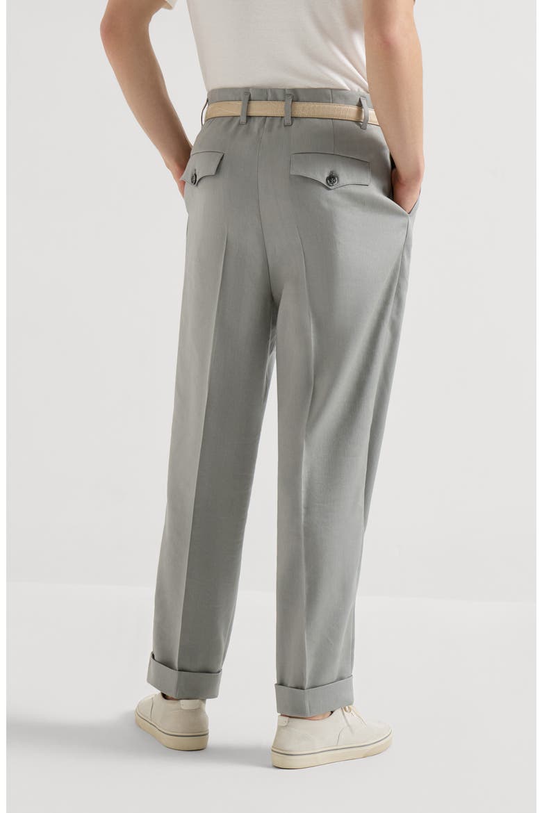 Gabardine trousers, Alternate, color, Khaki