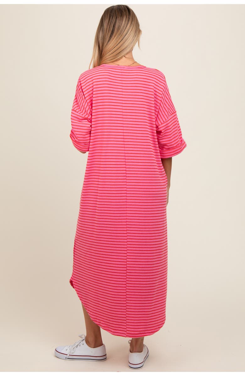 PinkBlush Striped Terry Maxi Dress, Alternate, color, Fuschia