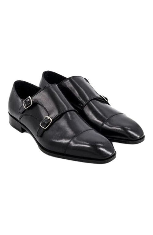 Anthony Veer Bexley Double Monk in Obsidian Black Leather  product
