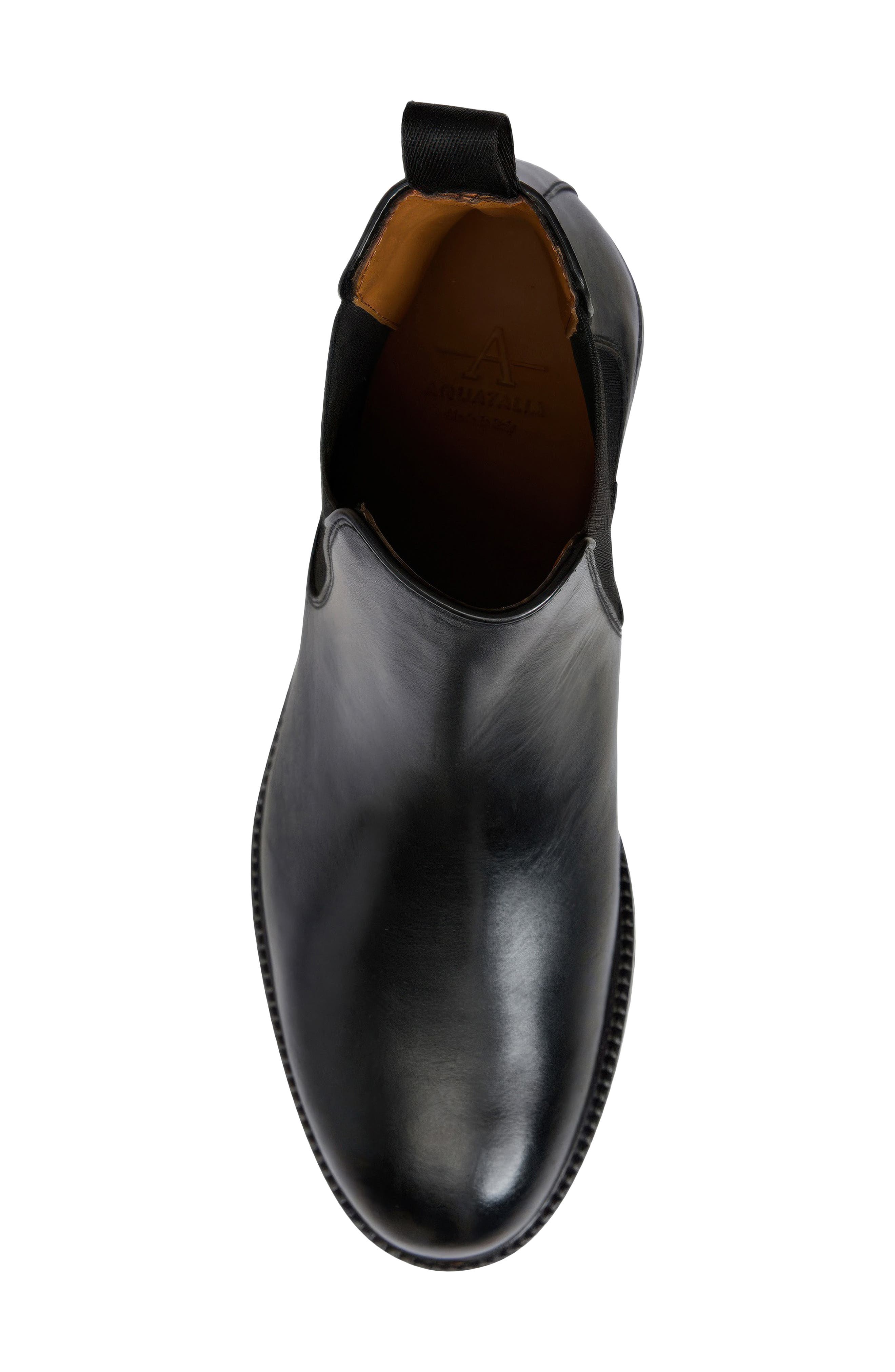 Prospero Weatherproof Chelsea Boot, Alternate, color, BLACK LEATHER