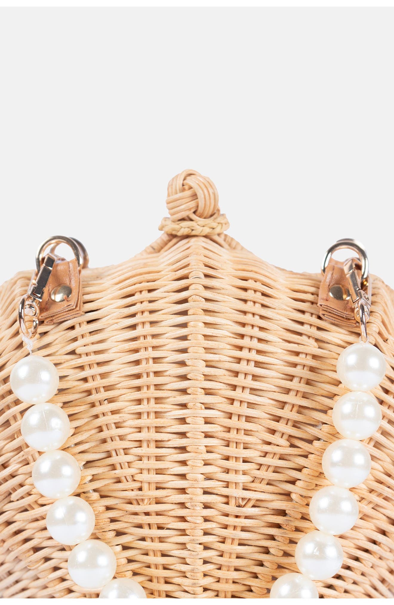 Jelavu Shellie Shell Basket Bag, Alternate, color, Light Natural