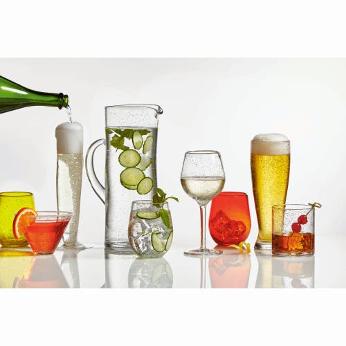 Tag Bubble Tall Wine Glass Clear Drinkware For Everyday Use In Transparent
