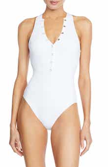 Robin Piccone Amy Rib One-Piece Swimsuit