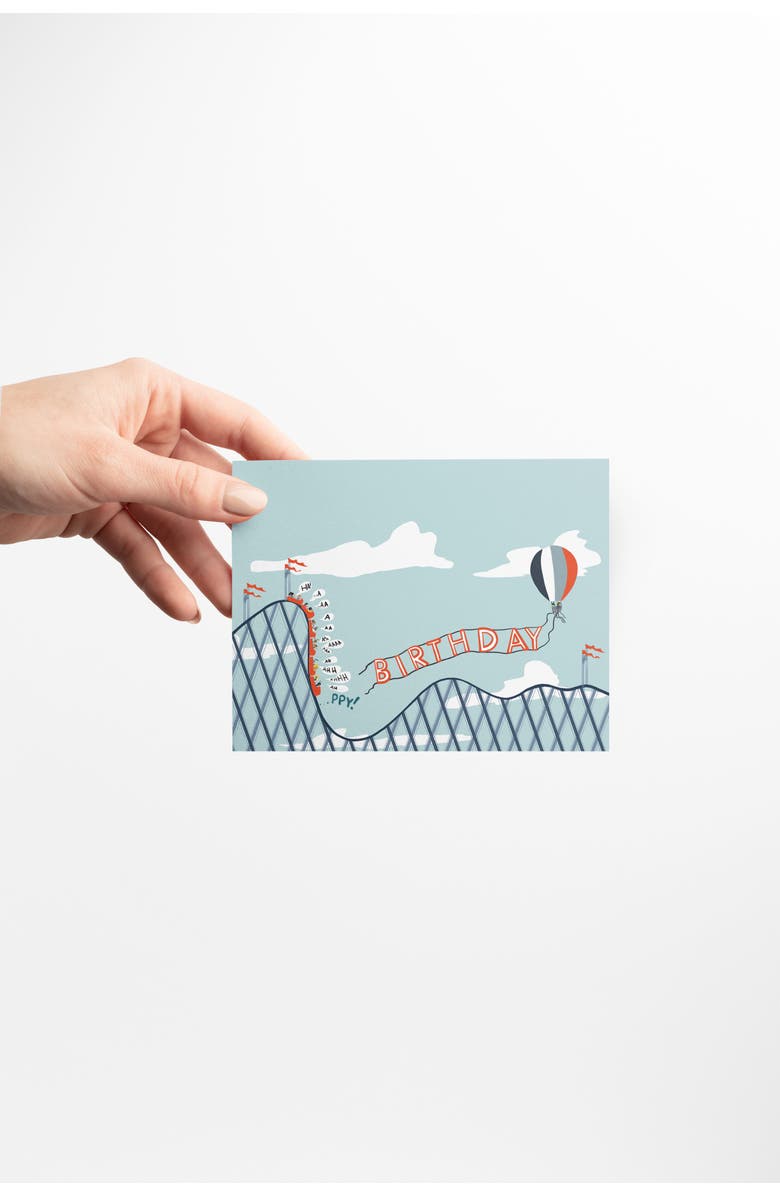 Ramus & Co Birthday Greeting Card Pack (3ct) "Plane, Rollercoaster, Newspaper", Alternate, color, Multi-Pack