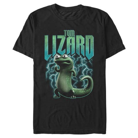 Men's Hoppers Tom Lizard Electrifying Pose  Graphic T-Shirt