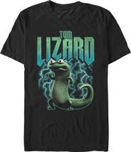 Hoppers Men's Hoppers Tom Lizard Electrifying Pose Graphic T-Shirt
