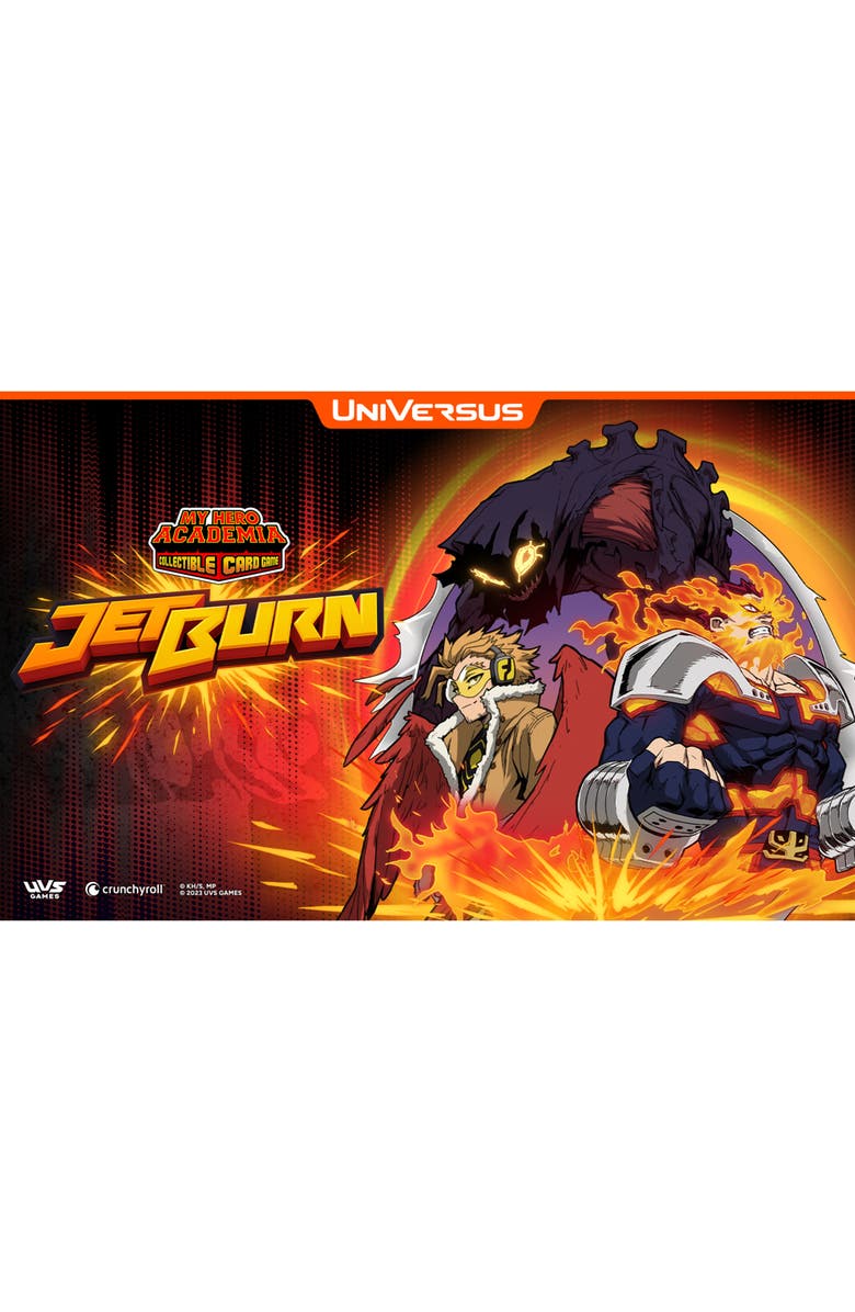 UVS Games My Hero Academia Collectible Card Game Set 6 Jet Burn Booster Pack, Alternate, color, Multicolored