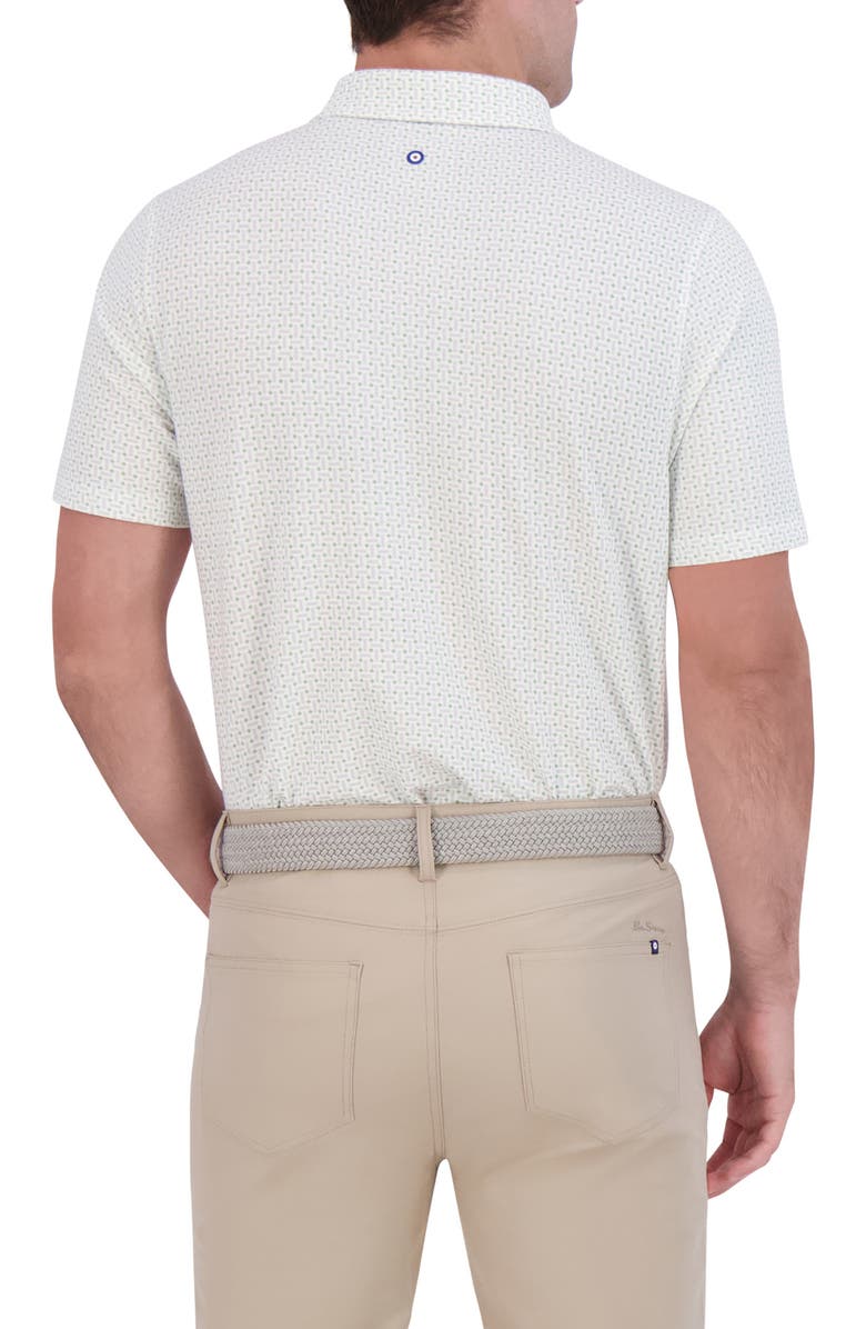 Ben Sherman Split Spot Tech Jersey Golf Polo, Alternate, color, Light Grey