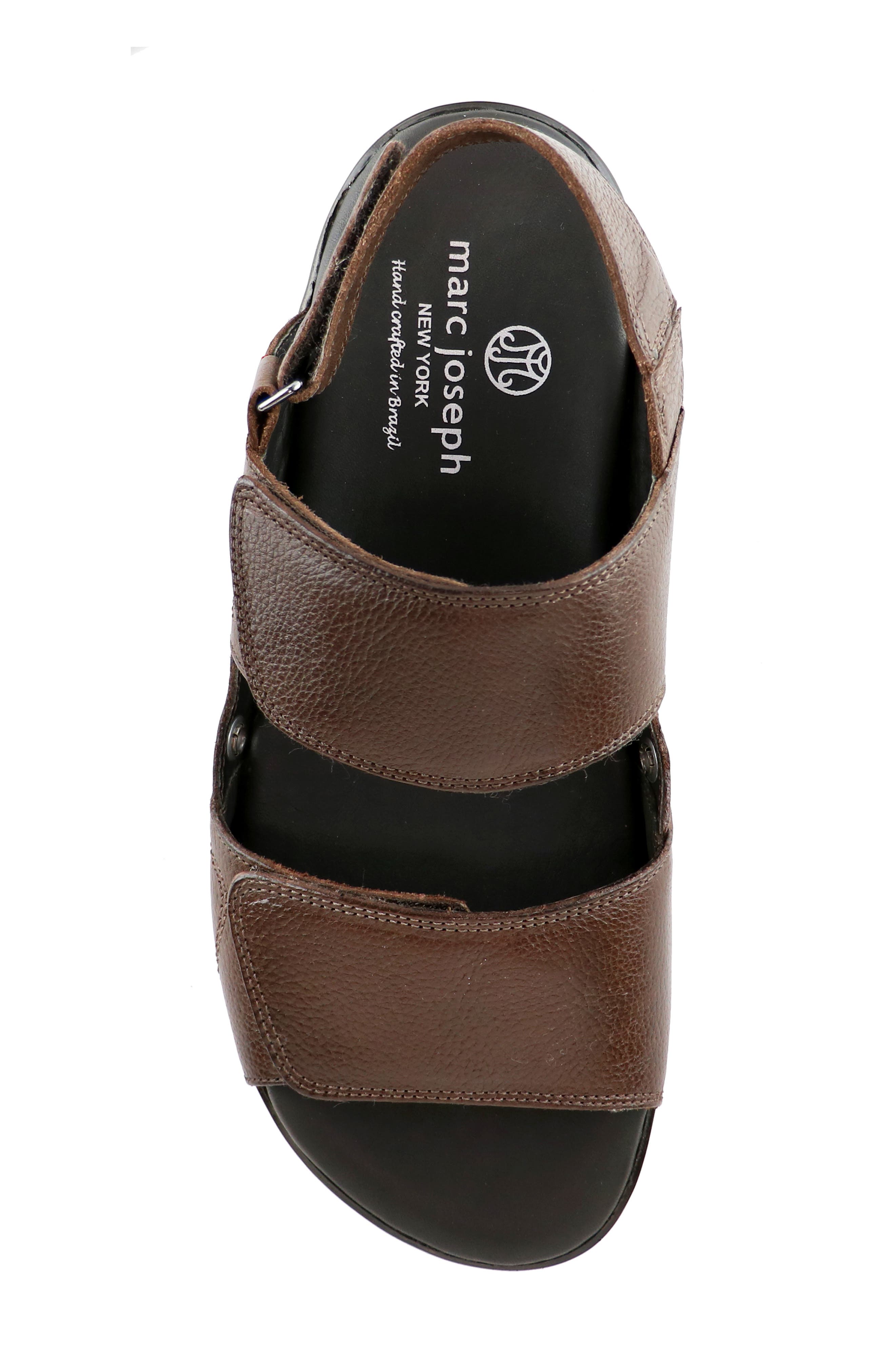 Crosby St. Sandal, Alternate, color, BROWN GRAINY LEATHER