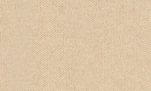 Elodie Crewneck Button Front Cardigan In Taupe