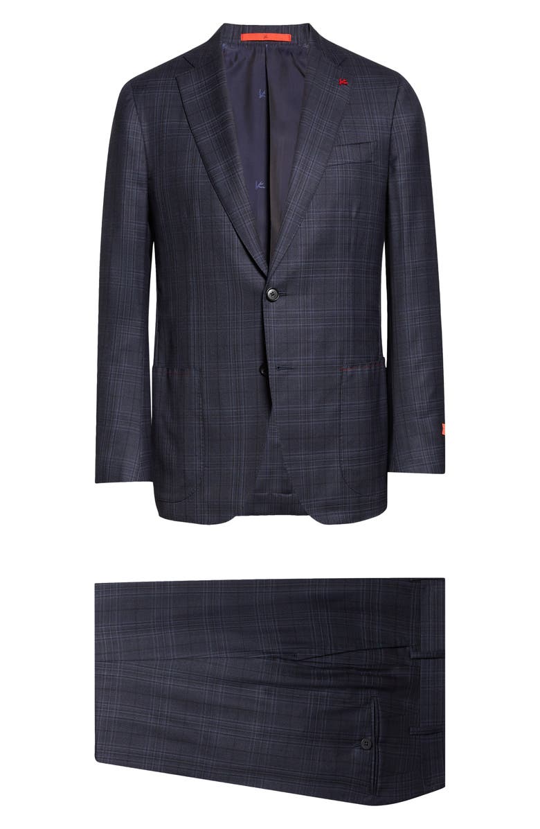 ISAIA Delain Wool Suit, Main, color, Blue