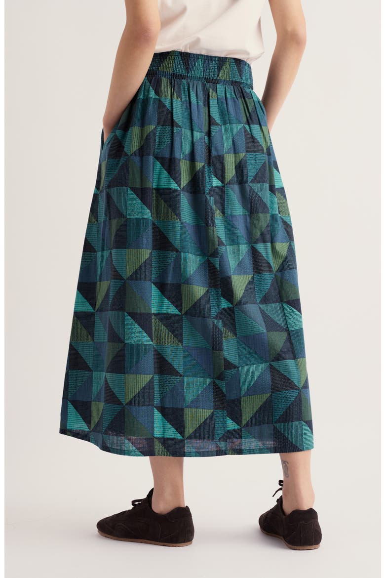 Mevagissey Midi Skirt, Alternate, color, BLANKET GEO ESTUARY