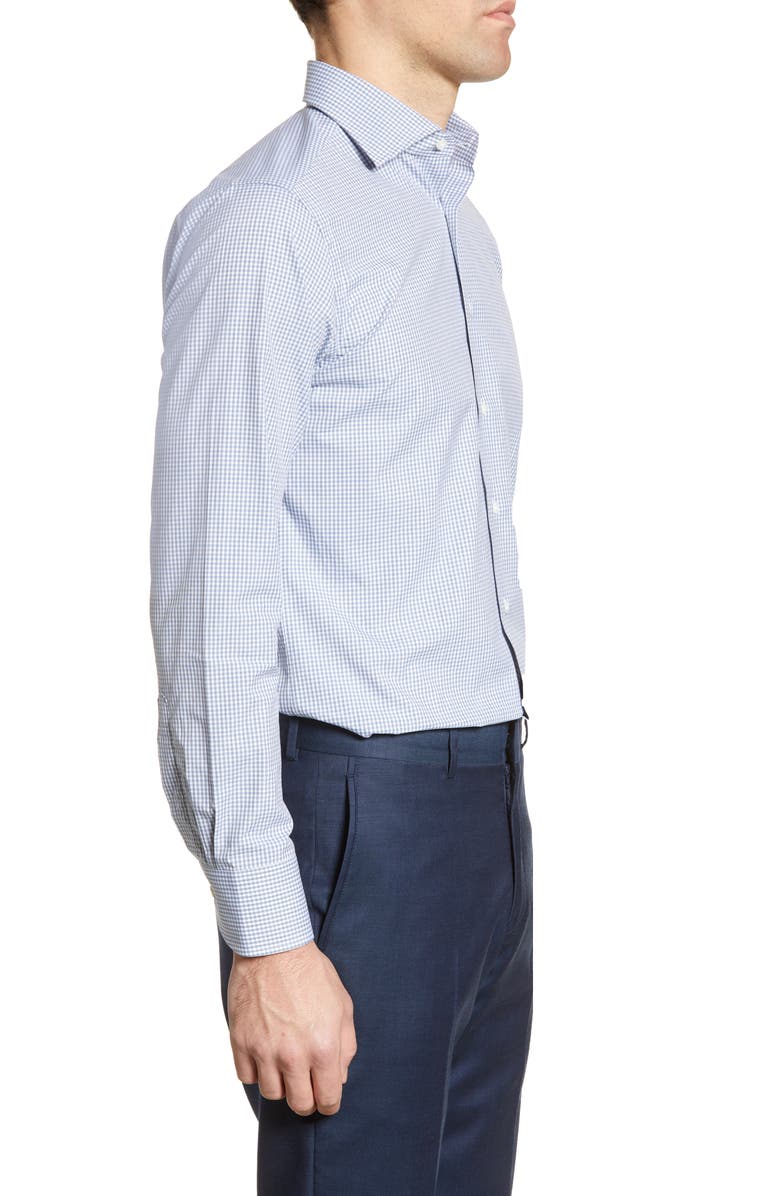 Canali Regular Fit Check Dress Shirt, Alternate, color, 