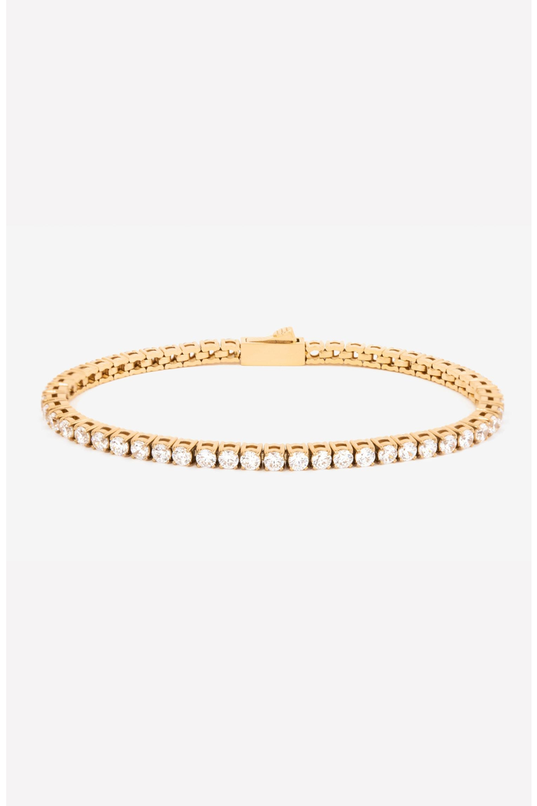 3mm Tennis Bracelet, Main, color, Gold