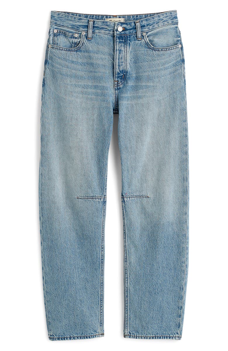 Madewell The Darted Barrel Leg Jeans, Alternate, color, Varian Wash