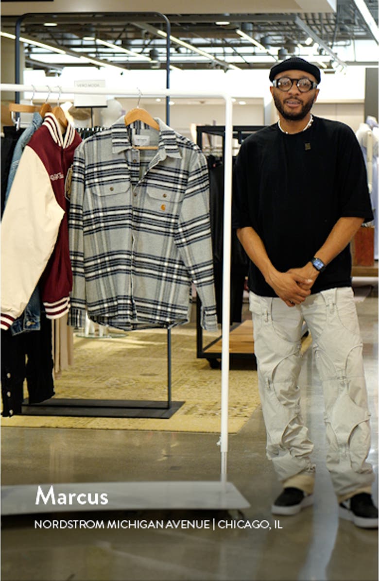 Hawkins Plaid Cotton Herringbone Button-Up Shirt, sales video thumbnail