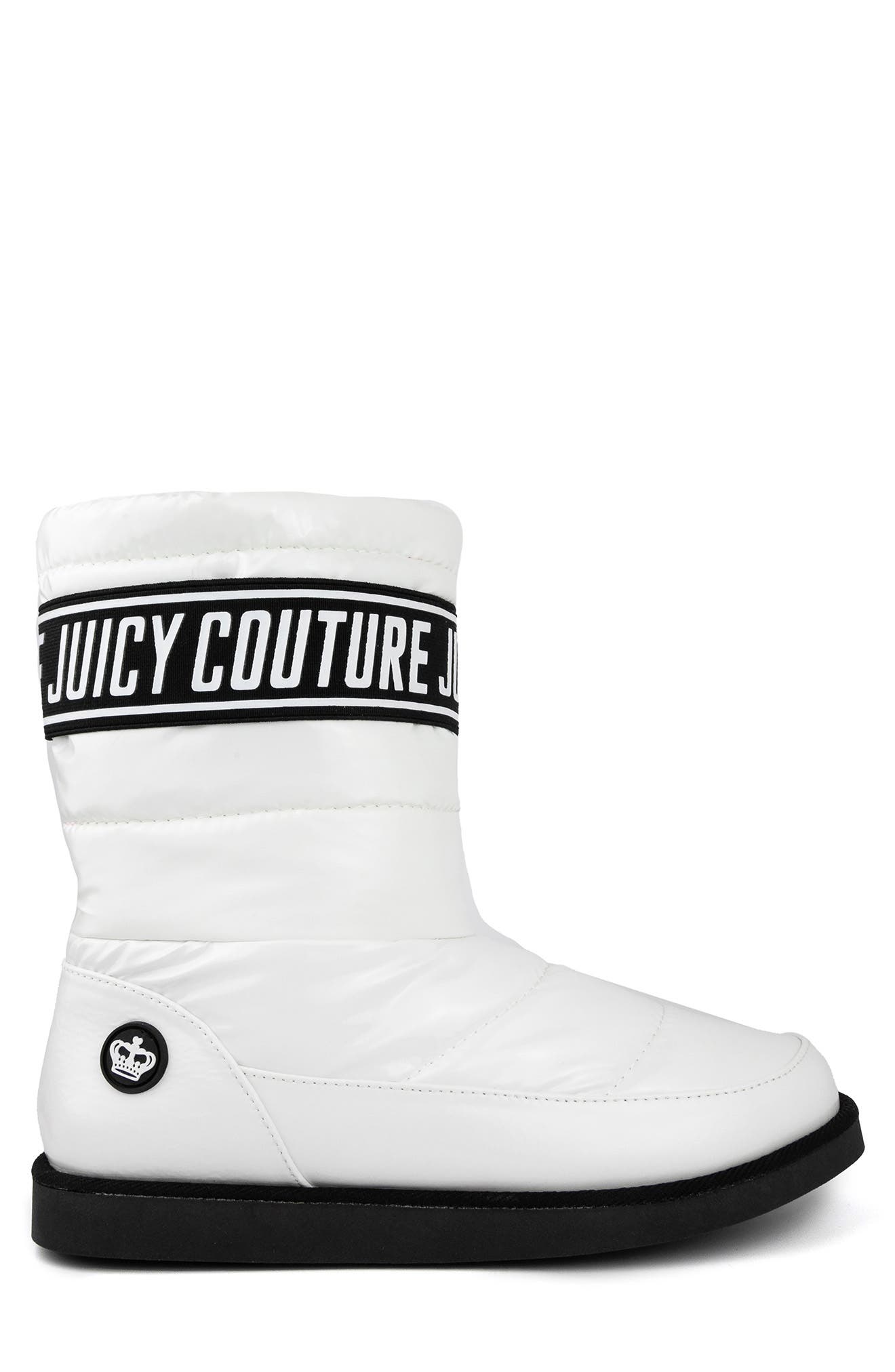 Quilted Faux Fur Lined Winter Boot, Alternate, color, WHITE