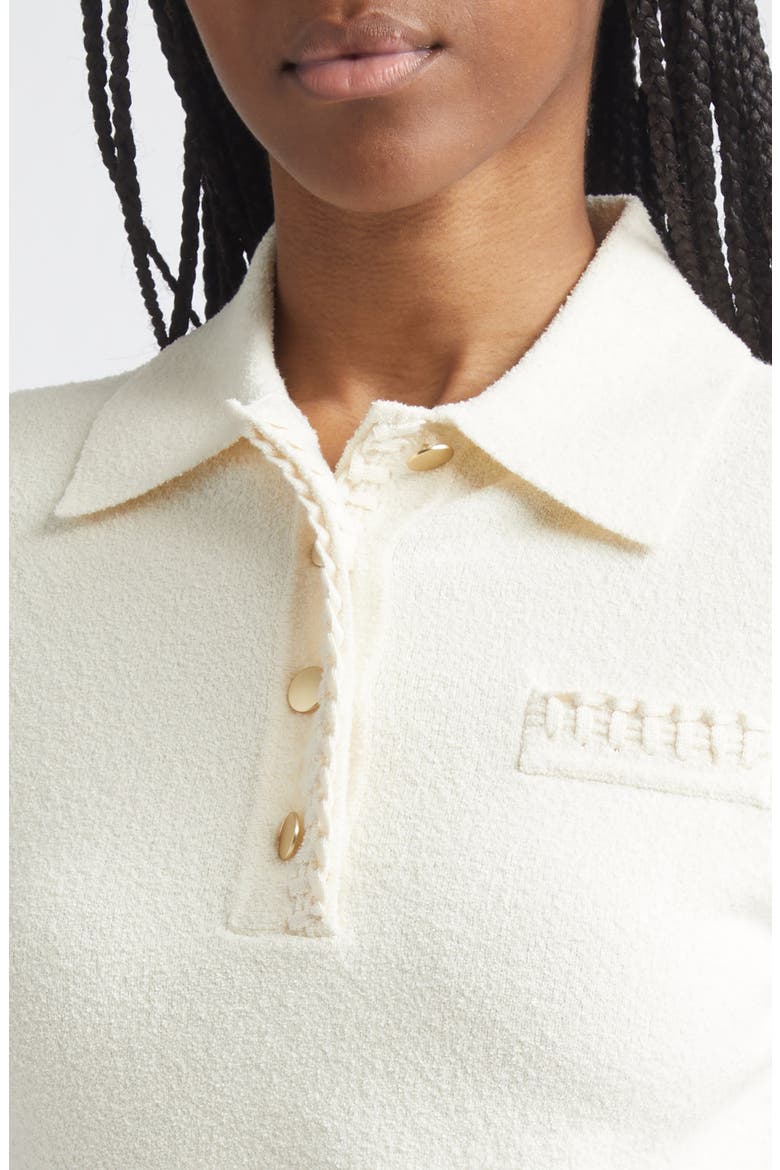 Nova Short Sleeve Terry Cloth Polo, Alternate, color, SANDSTONE