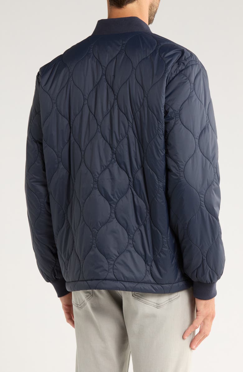14th & Union Quilted Bomber Jacket, Alternate, color, Navy India Ink
