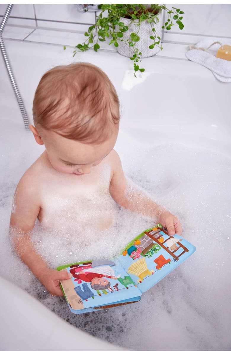 HABA Animal Wash Day - Magic Bath Book - Wipe with Warm Water and the "Muddy" Pages Come Clean, Alternate, color, Multi