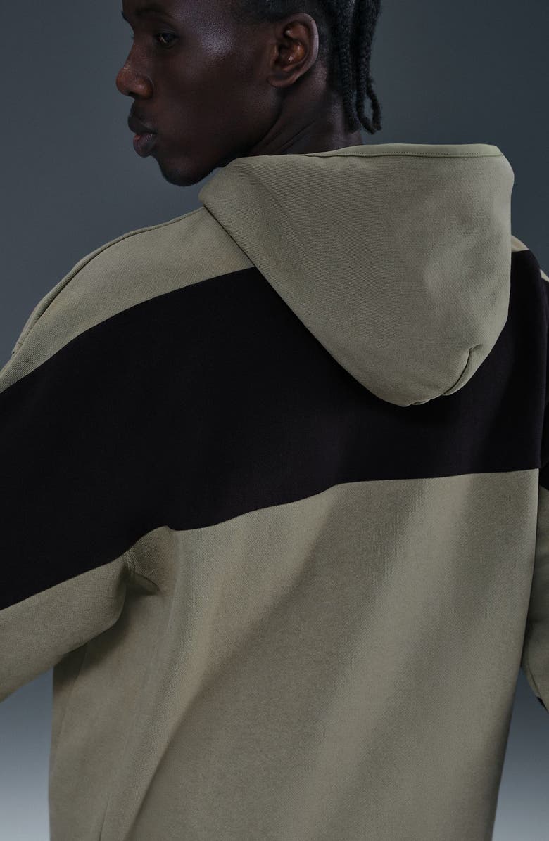 Nike Air Fleece Pullover Hoodie, Alternate, color, Light Army/ Black