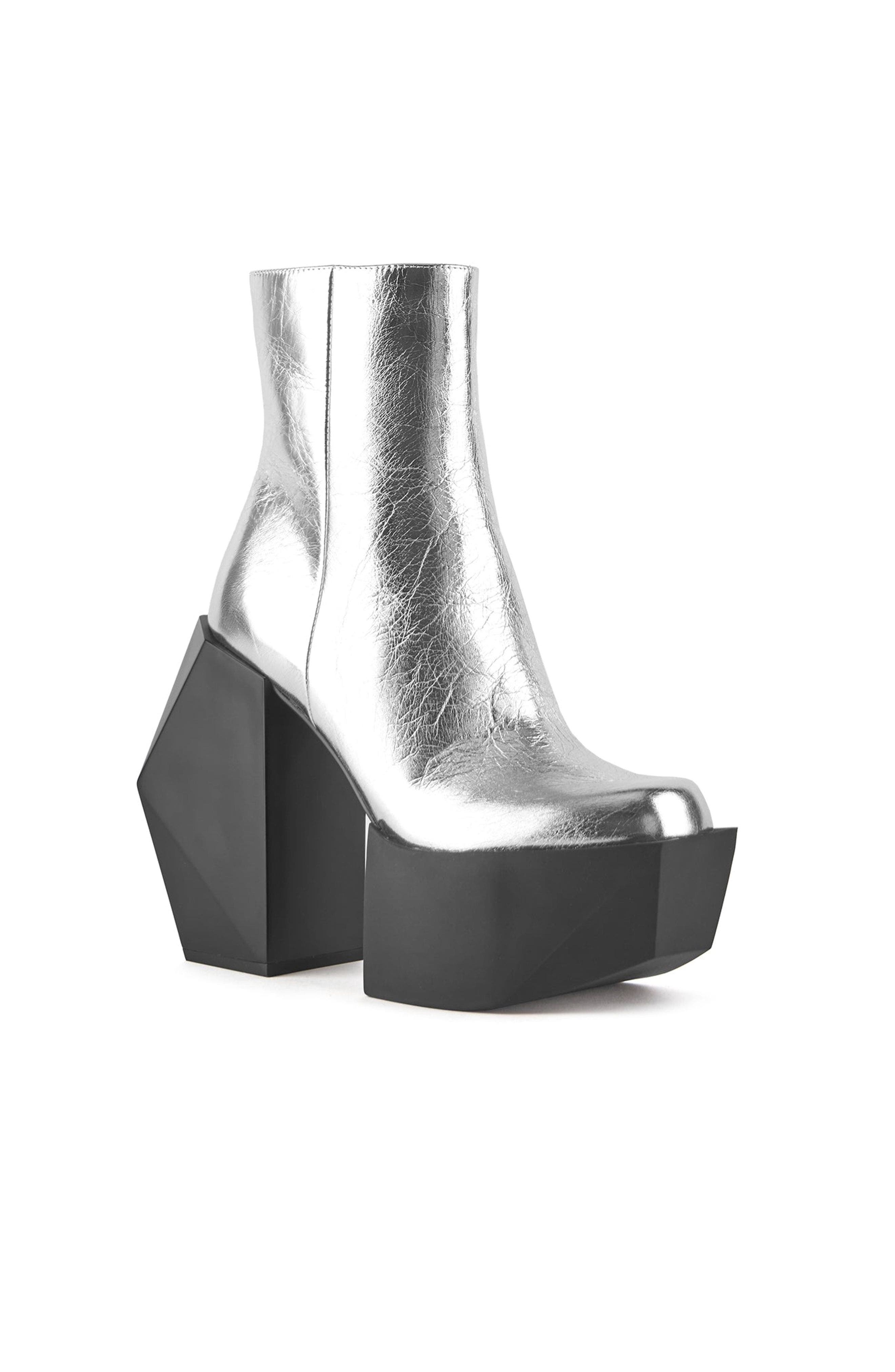United Nude Stage Boot, Alternate, color, Silver
