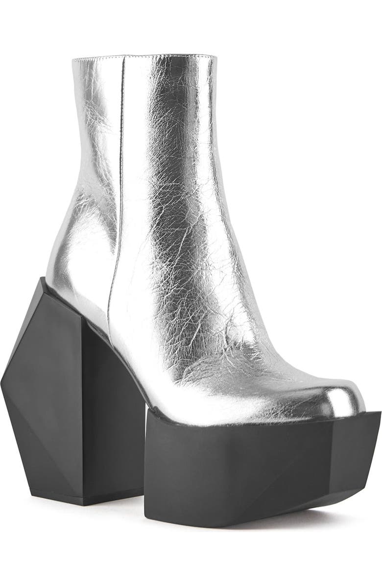 United Nude Stage Boot, Alternate, color, Silver