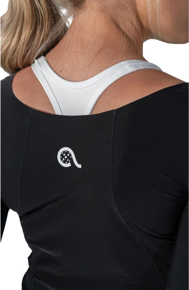 AVI Bounce-It Pickleball Long Sleeve, Alternate, color, Black Beauty