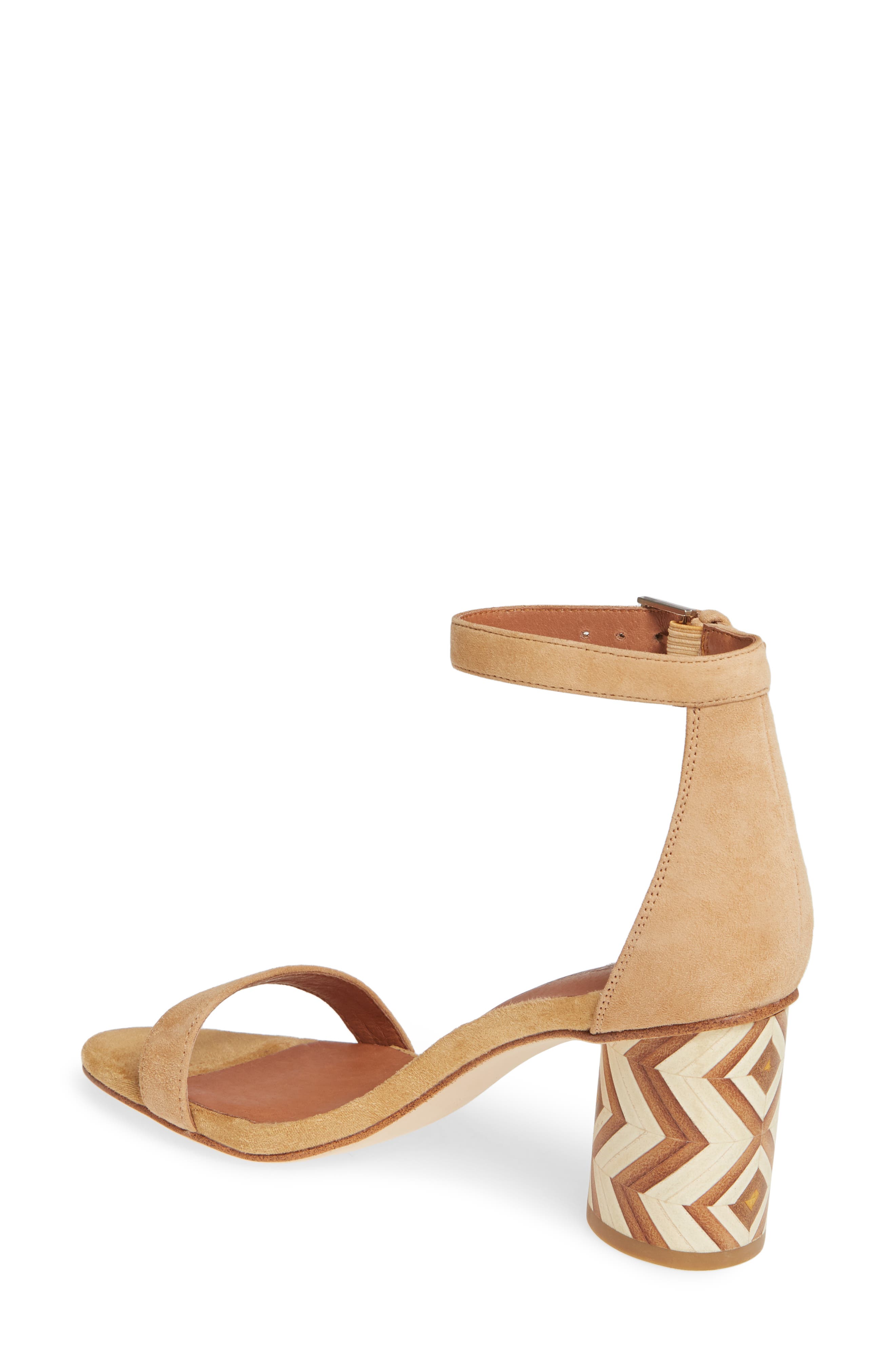 Purdy Statement Heel Sandal, Alternate, color, BEIGE SUEDE