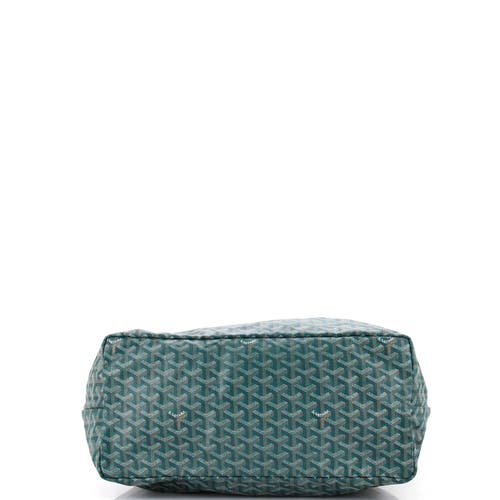 Pre-owned Goyard  Goyard Saint Louis Tote Coated Canvas Xxl In Green