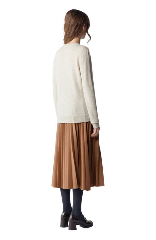 Gobi Mongolian Cashmere Crew Neck Sweater In Brown