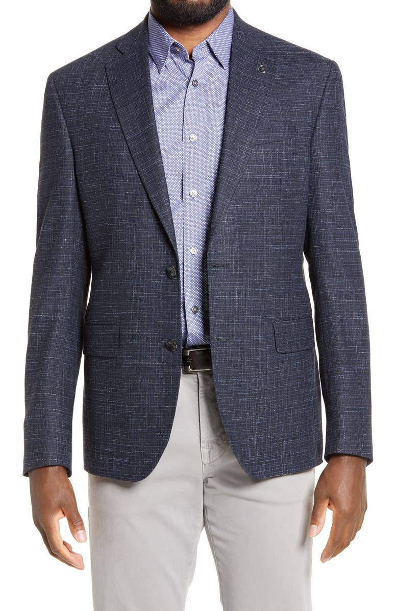 Ted Baker London Ralph Extra Trim Fit Check Sport Coat, Main, color,