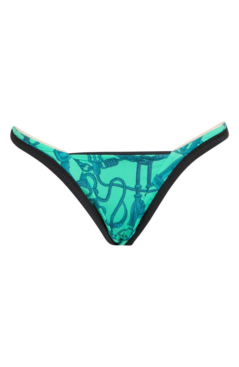 Maaji Trinity Reversible Bikini Bottoms, Alternate, color, Black