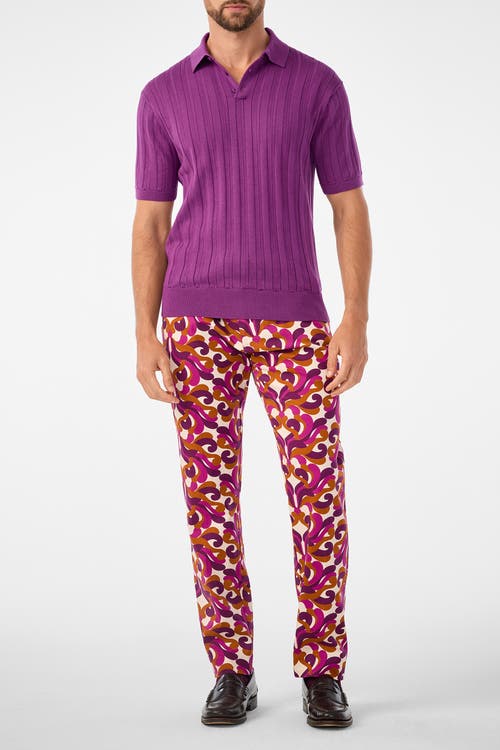 MR TURK Kensington Short Sleeve Knit Polo in Geranium  product