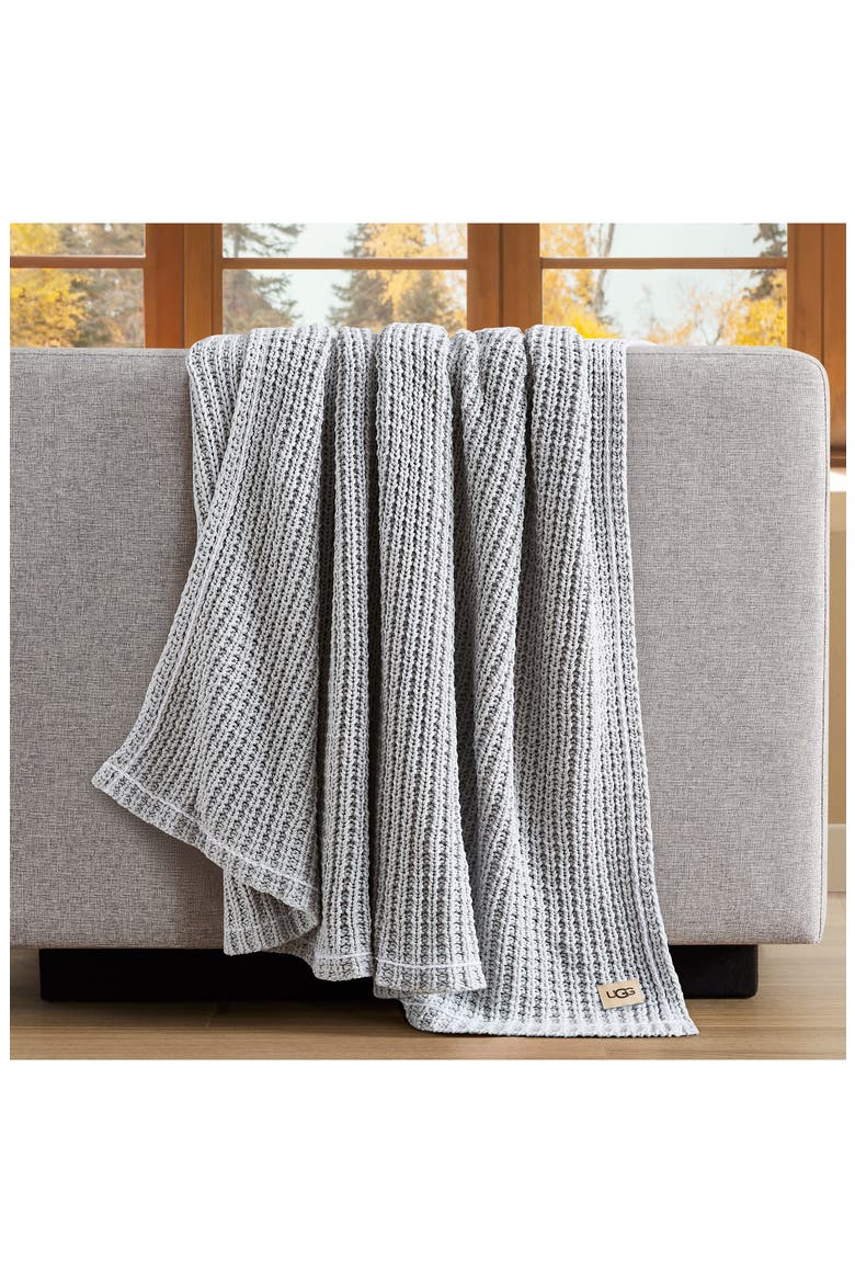 Luna Knit Throw Blanket, Alternate, color, STONE