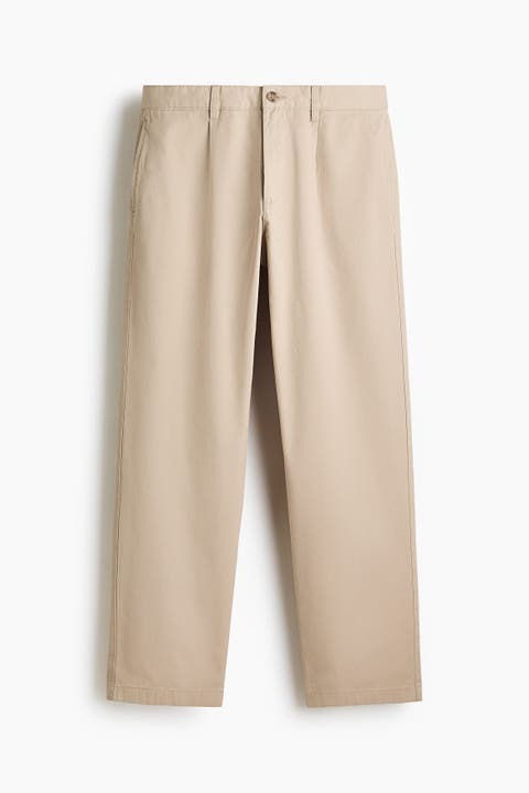 Relaxed Fit Cotton Twill Chinos