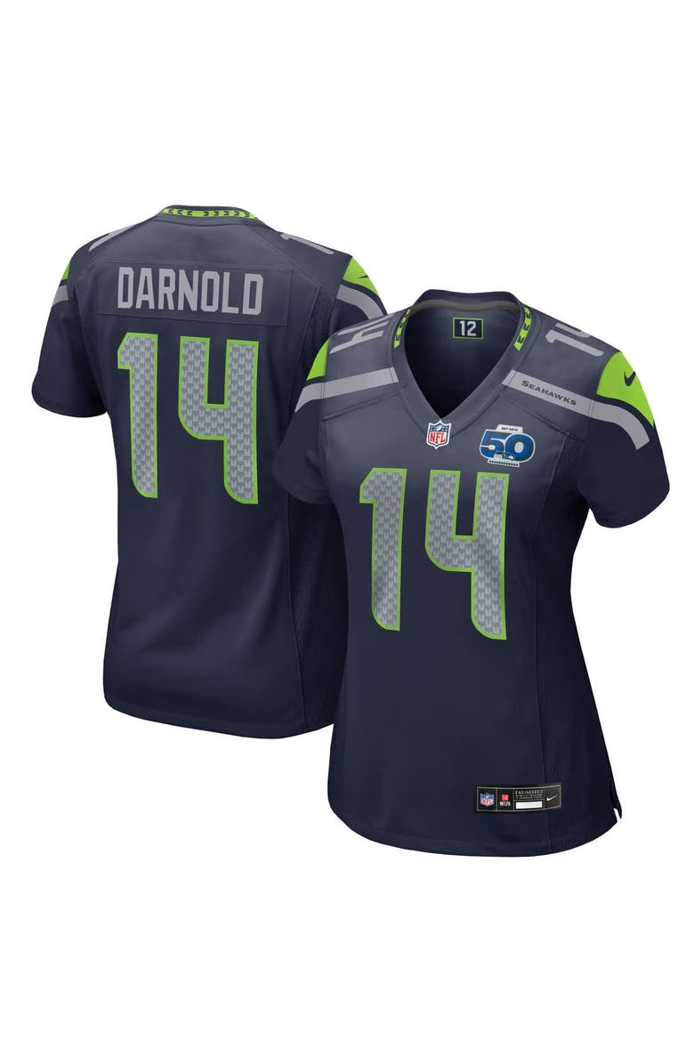 Nike Women
s Nike Sam Darnold College Navy Seattle Seahawks Team 50th Season Game Jersey, Main, color, College Navy