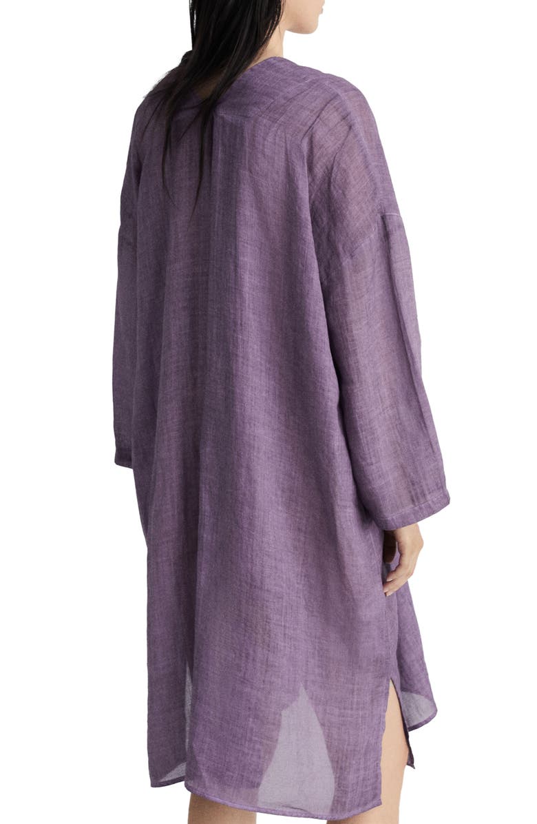 MANGO Oversize Caftan, Alternate, color, Plum