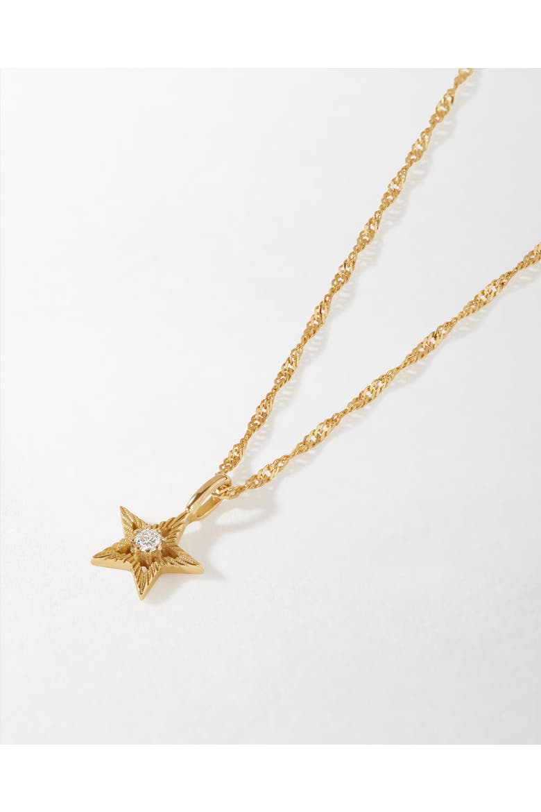 Star Diamond Pendant Necklace, Alternate, color, Star