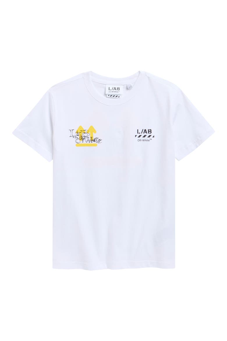Kids' Off Active Cotton Graphic T-Shirt, Main, color, WHITE