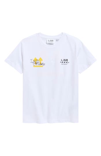 L/AB C/O OFF-WHITE Kids' Off Active Cotton Graphic T-Shirt at Nordstrom Rack, Size 8