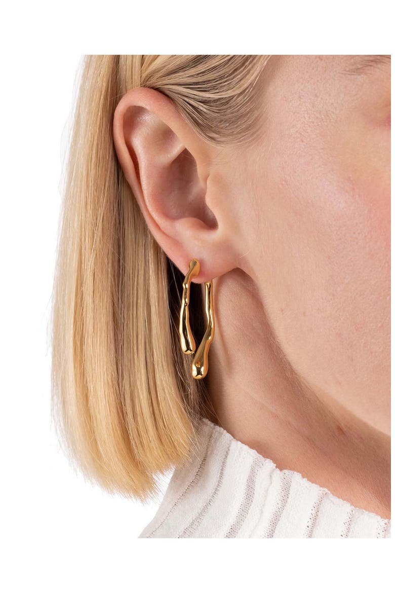 Drippy Ear Jackets, Alternate, color, YELLOW GOLD