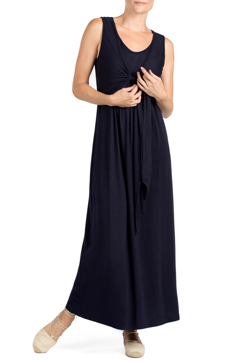 Savi Mom Modesto Maternity/Nursing Maxi Dress, Alternate, color, 